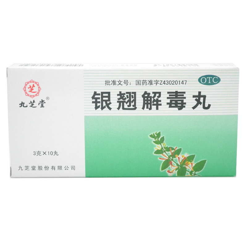 九芝堂 银翘解毒丸 3g*10丸  清热解毒 风热感冒发热头痛咳嗽