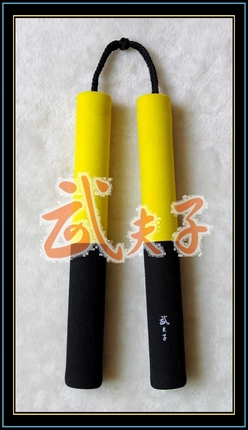 Wu Fuzi performing nunchaku beginner nunchaku foam stick double dragon stick new year discount