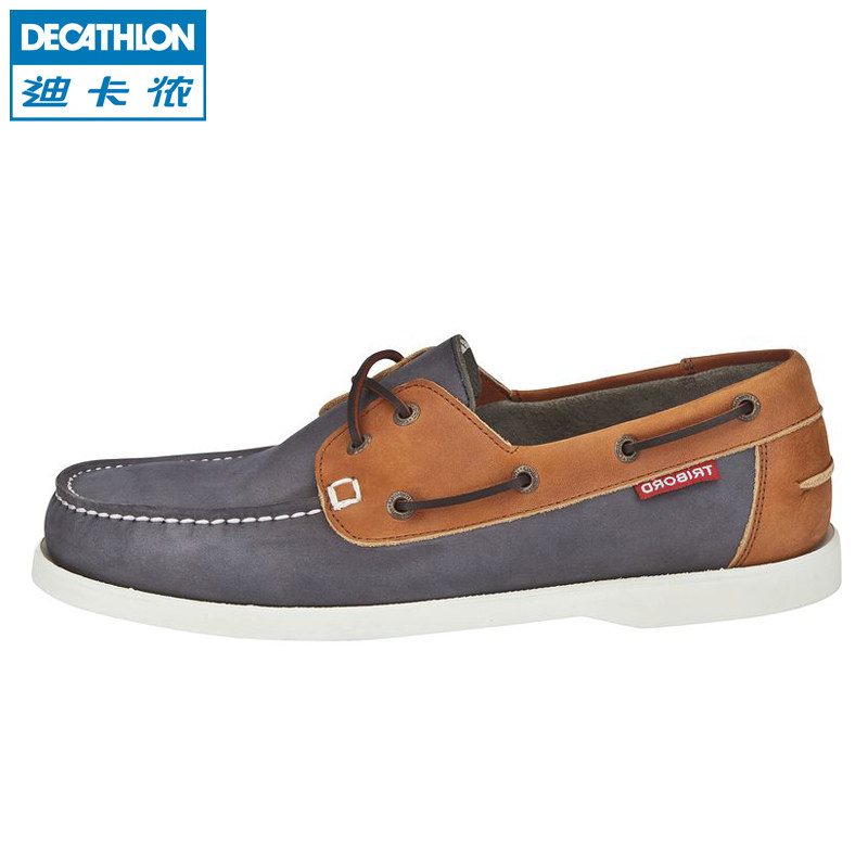 迪卡侬低帮鞋男鞋男士春季潮休闲鞋板鞋潮流2016透气牛皮TRIBORD