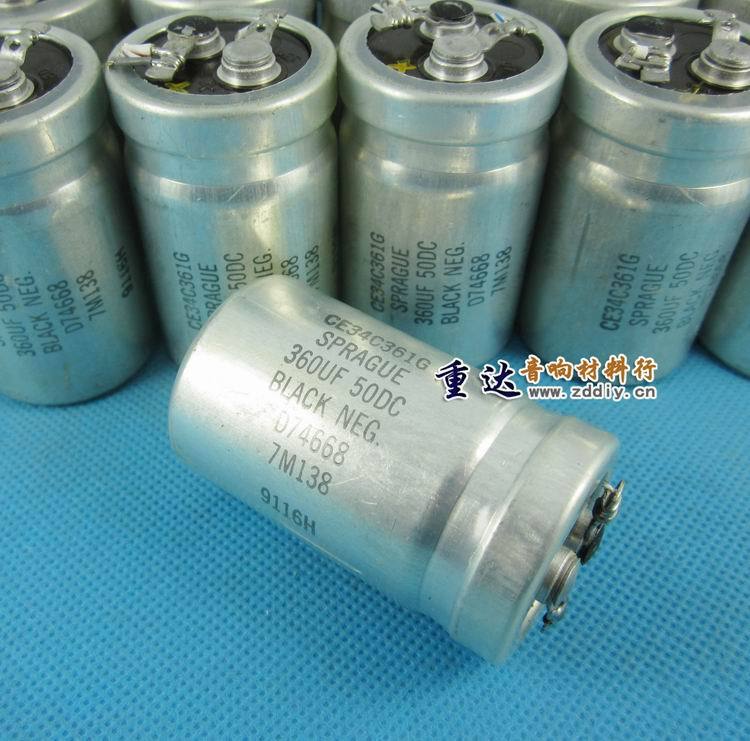 American SPRAGUE Sibi Antique Electrolytic Capacitor 360UF50V