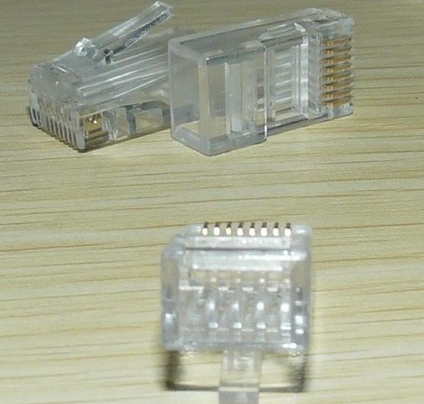 8 bits of 6 classes of non-shielded crystal heads Gigabit engineering crystal connectors (100) RJ45 crystal heads