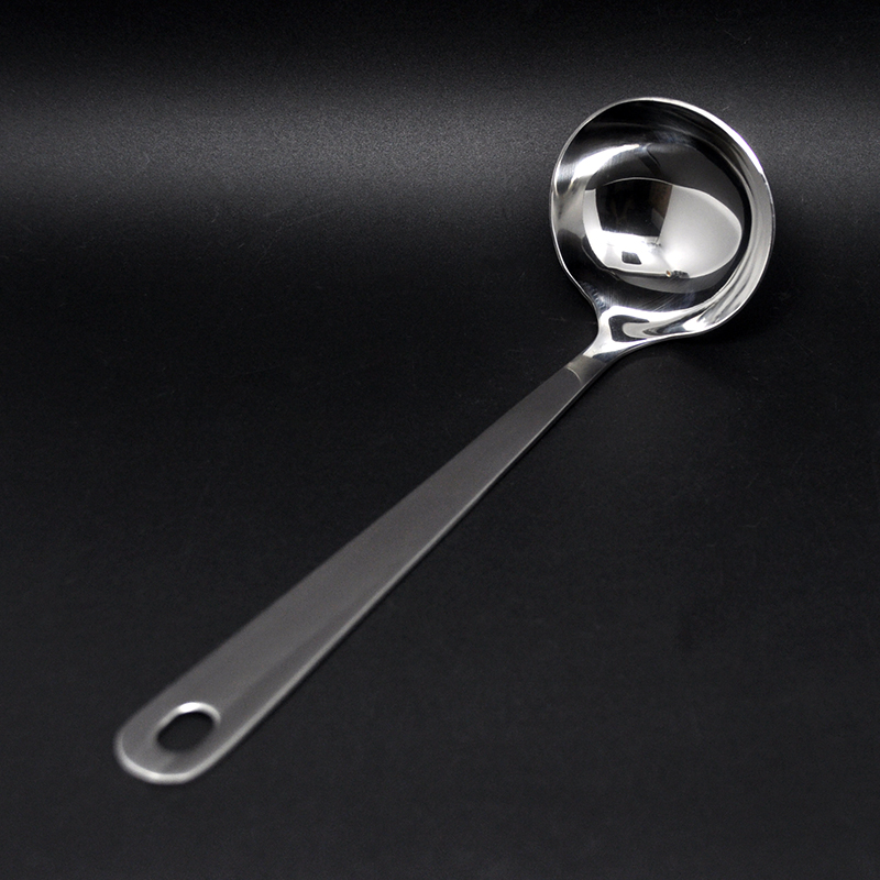 Thickened stainless steel soup spoon soup shell Korean tea spoon hot pot spoon fashion home 400 series stainless steel