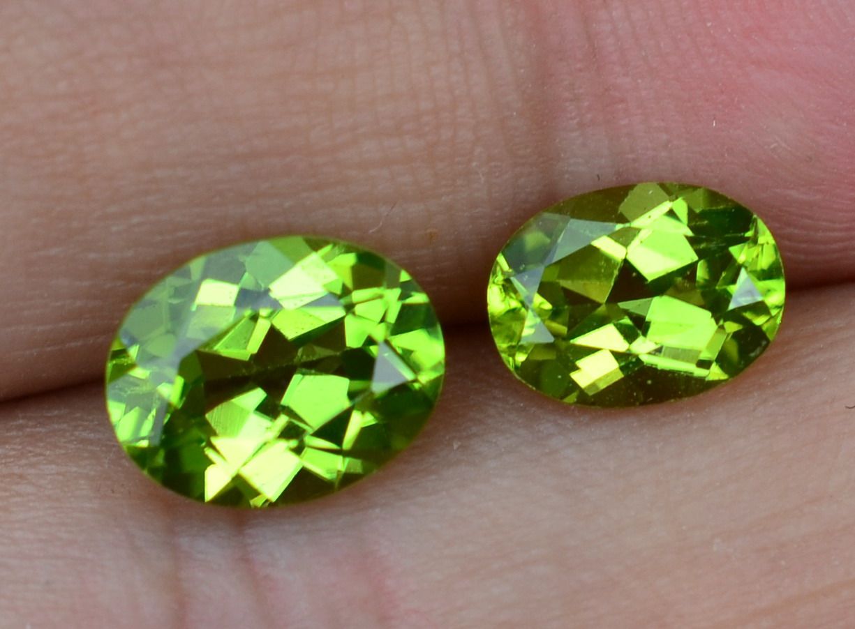 Natural peridot bare stone ring face bright green 5*7 6*8 7*9 VVS class 8*10 value special offer