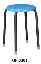  FRP round stool Simple stool Fashion restaurant canteen stool training chair four-legged iron leg cover stool strong
