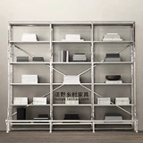 Внешняя торговля восточная европейская библиотека Книжный магазин из нержавеющей стали Никель Поместите выставку шоу Loft Industrial Bookstore