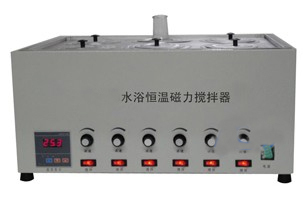 6 Holes Independent Throttle number Control of warm water bath Magnetic agitators Number of thermostatic water bath heating Magnetic stirring