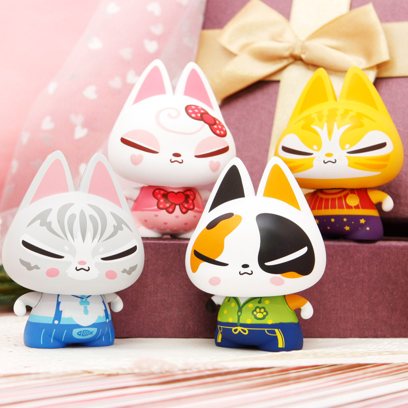 正版 拽猫 汽车摆件 家猫系列 卡通个性摆设汽车装饰品 内饰用品