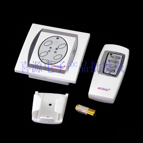 Digital wireless remote control switch Olea wall panel 4-way remote control switch manual 2 use