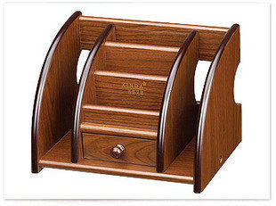 Xinda wooden pen holder 5031 wood multifunctional pen holder pen holder upscale book stand combination