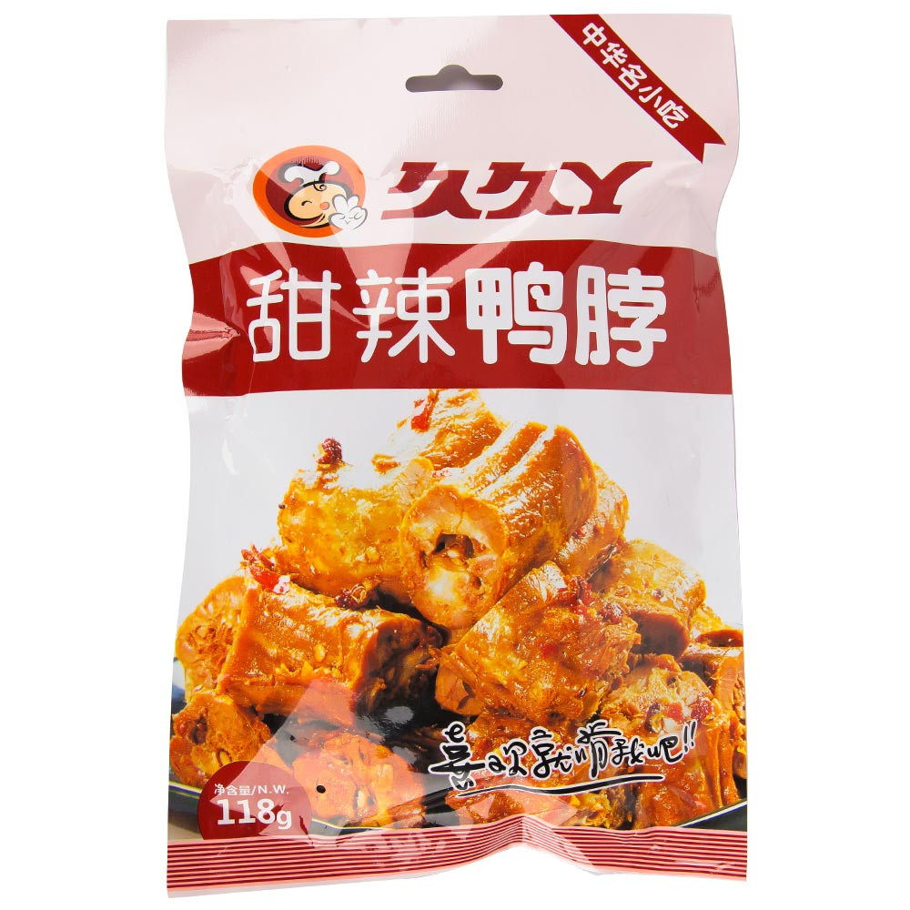 久久丫 甜辣鸭脖 118g