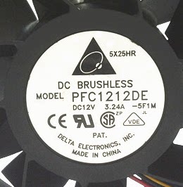 4 8A 5 20A Teddar PFC1212DE 12cm violent large air volume 12038 12V 12V 3 24A