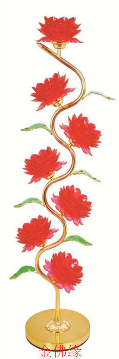 LED seven big red floor lotus lamp Buddha lamp Buddha lamp Buddha lamp Buddha hall lamp ever light festive lamp temple lamp