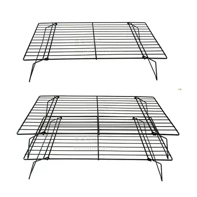 Non-stick cake drying net cake rack cooling rack large baking rack folding bread rack 40*25