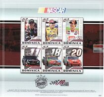 #纳斯卡赛车 NASCAR Stamp Denny Hamlin Joey Logano