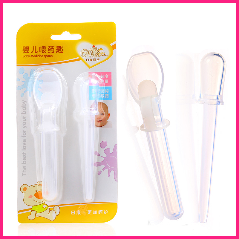 婴儿用品专卖 日康滴管式婴儿喂药匙 儿童宝宝喂药器带量筒3609