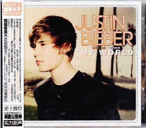 正版 Justin Biber 贾斯汀比伯：My World 我的世界 CD