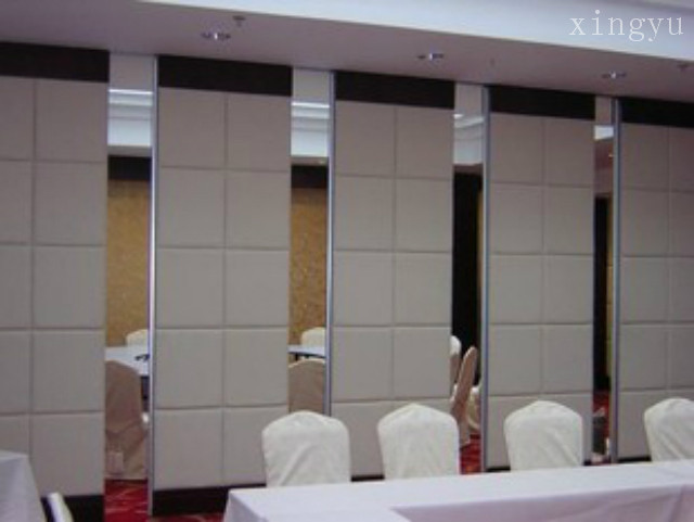 Beijing Hotel Mobile High Partition Wall Panel Style Folding Hygn Closing Screen Mall Tempered Glass Office Make-up Room