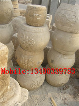 Stone - carved rubble foundation of old pillar Han white jade column roof stone carvings 008