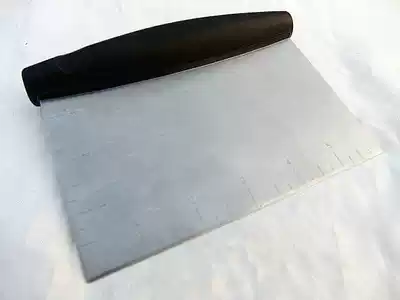 Cake baking tool stainless steel noodle cutter silicone pad shovel noodle knife scraper baking spatula double scale