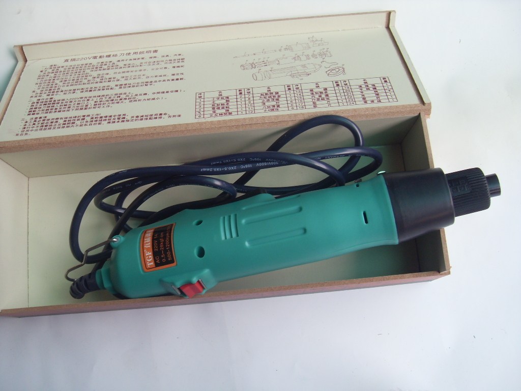 Taiwan Quality TGF Straight Plug-in Electric Screw Driver Throttle 801 Electric Screw Driver Maintenance Tool