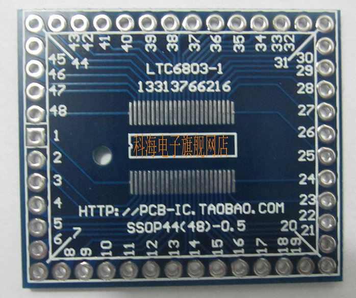 SSOP44 SSOP48 Common conversion board LTC6803-1 HT1621 conversion board