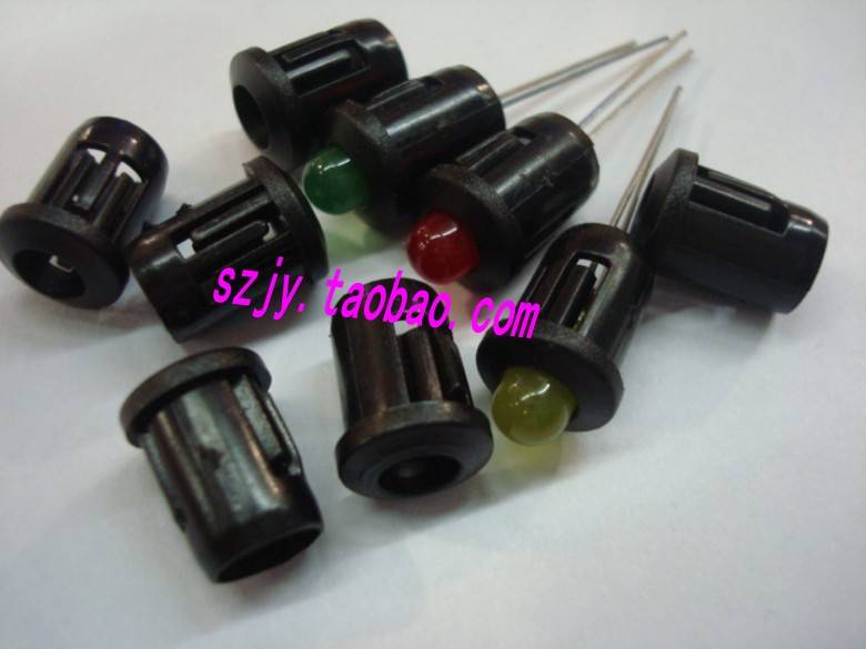 3mm 3mm 5mm 8mm 8mm 10mm LED lamp F5 F5 F8 F10 F10 cover copper sleeve lamp cover plastic lamp holder