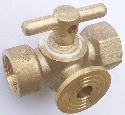 Boiler Corker three-way cock pressure gauge with tee pressure gauge joint copper valve 
