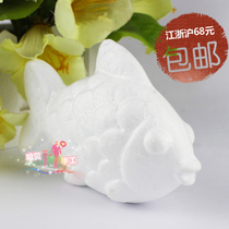 Hand drawn toys coloring white mold coloring diy simulation goldfish white billet graffiti wholesale kindergarten foam toys