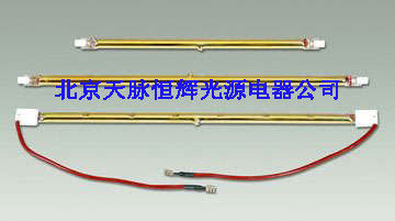Infrared heating tube lighting tube industrial drying double end gold coating