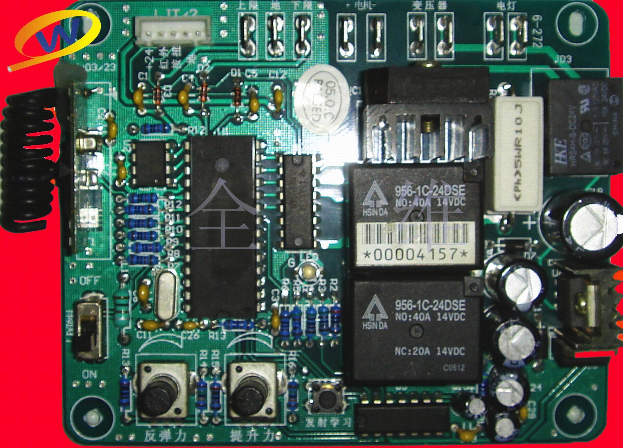 Worthy Ideal (LIXIANG) garage door motor control board Mechanical limit with 2 garage door remote control