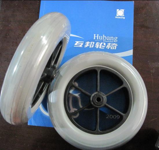 The original front wheel HBG5 HBG6 200x50 is suitable for all types of wheelchair 8 inch PU wheel