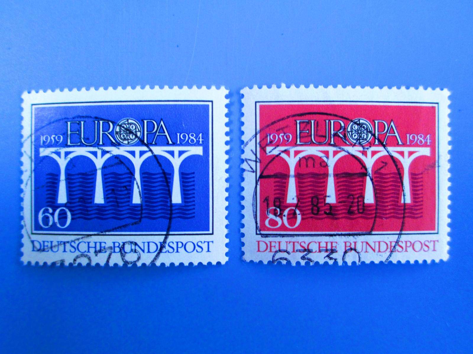 Foreign stamps Germany 1984 Europa-Europe Bridge Letter Pin 2 All full RMB18