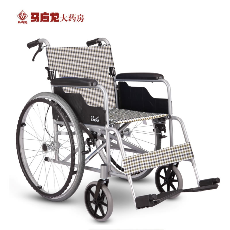 德国康扬KARMA SM-150.2 可折背老人轮椅航天铝合金便携特价包邮