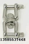 304 stainless steel spring hook shackle swivel ring fork swivel 8mm