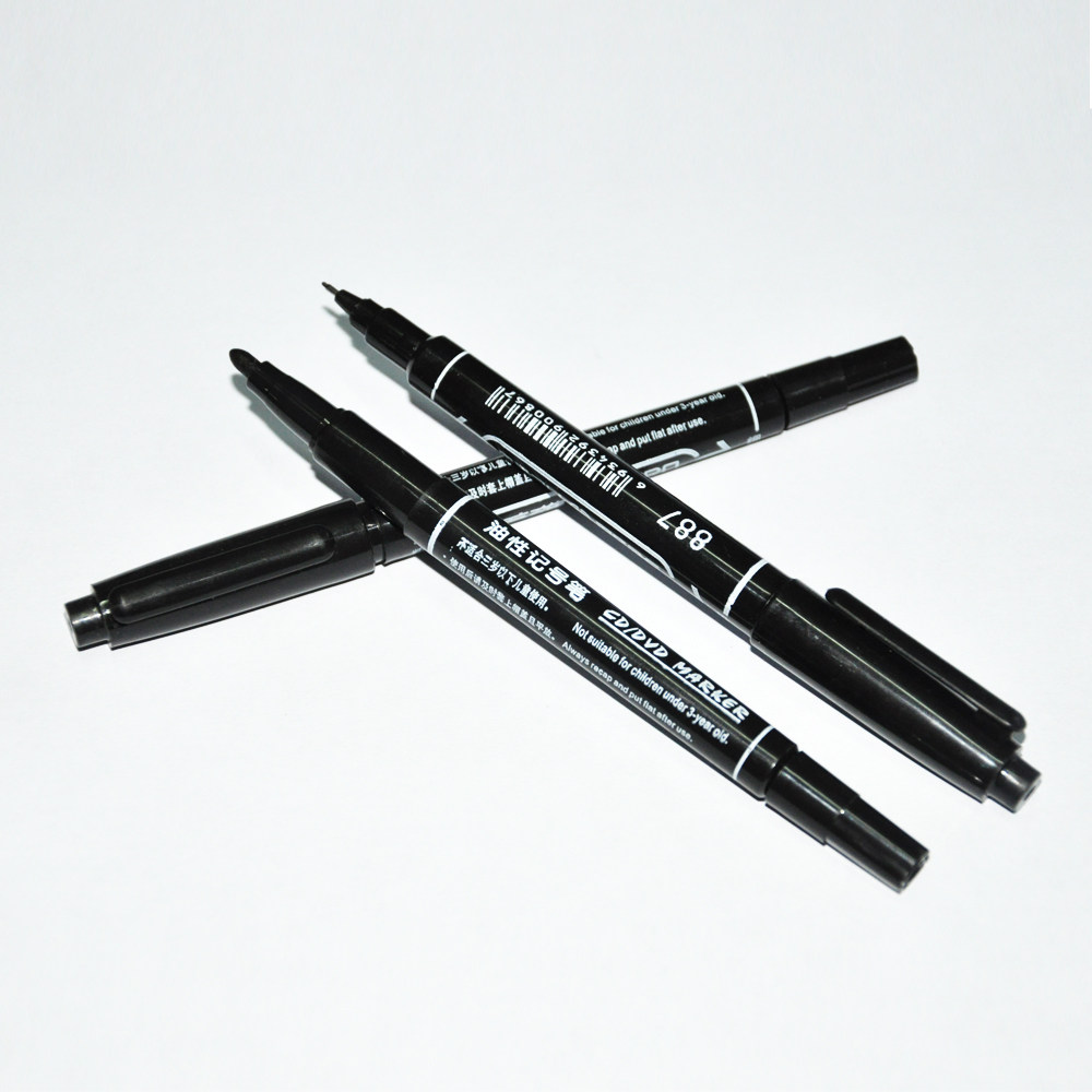 CD - disc - specific pen Fire disk pen CD - disk pen Oil - marked pen small double - head marker pen