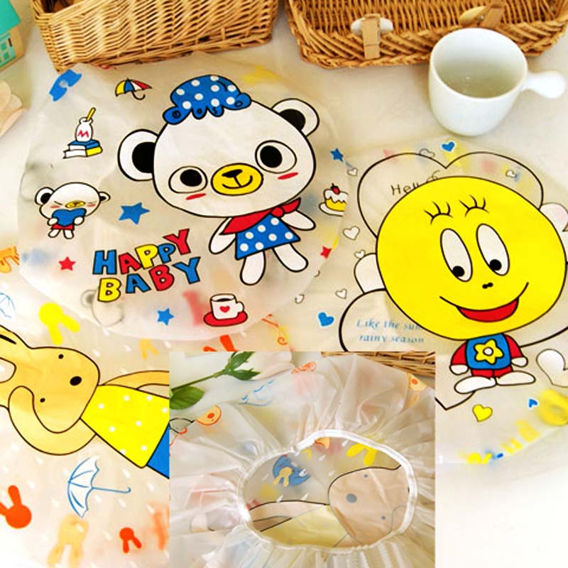Korean Version Cute Cartoon Bath Hat Waterproof Bath Cap Practical Oiled Oil Hat Bath Hair Care Hat Beauty Makeup Hat