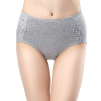 Mới cotton nữ tam giác gợi cảm đồ lót phụ nữ mid-solid màu lớn kích thước lớn cotton Lycra tóm tắt - Giữa eo quần xì con gái