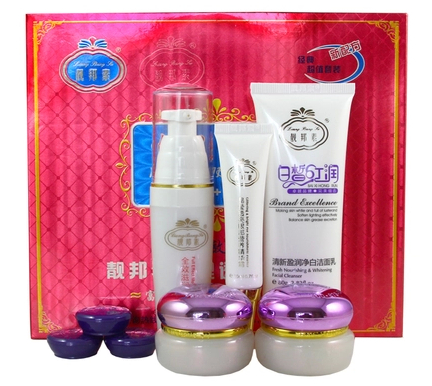 靓邦素 二代红盒白瓶3+2送试用装 淡斑五件套女性护肤化妆品