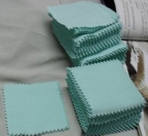 8 2*8 2 Non-packaged silver cloth blue-green cotton double-sided velvet gold cloth