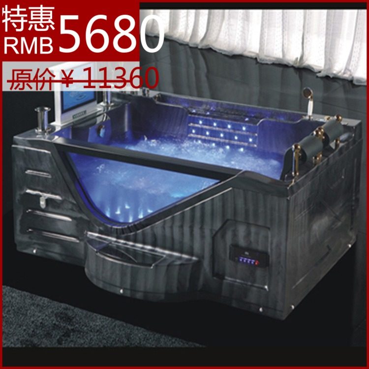 Manufacturer direct sale of acrylic bath multi - functional surf jacuzzi double - color 2 - meter tub logistics