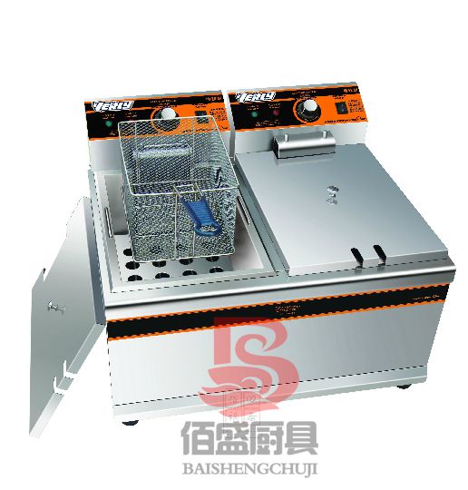 Reilly HY-904 Desktop Double-cylinder Electric Frying Oven Commercial Frying Machine Double Head Fried Chicken Stove Multifunction Electric Fryer