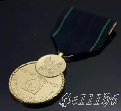 American NAVY pistol shooting excellent medal
