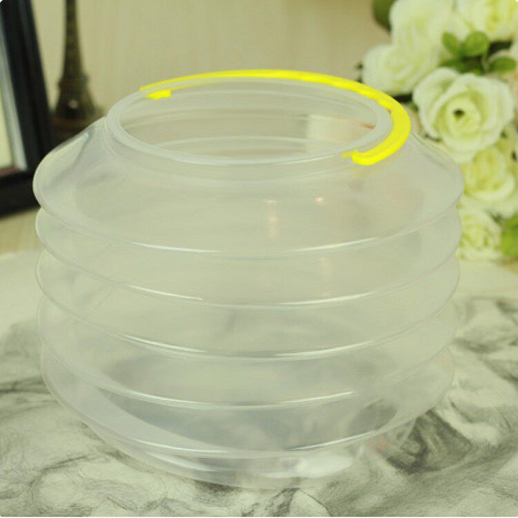 Transparent telescopic bucket washing pen barrel Folding Bucket of Fine Arts Supplies to send sponges