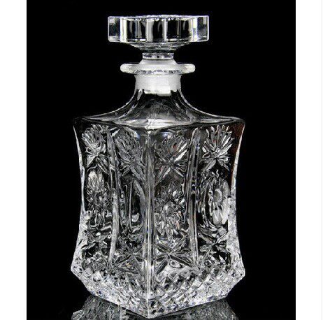 New home decoration decoration glass container red wine lead-free sealed carved furniture soft decoration empty bottle