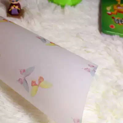 Butterfly dish Feifei handmade paper wrapping paper beautification art paper handmade zen paper oil paper translucent retro pudding bottle