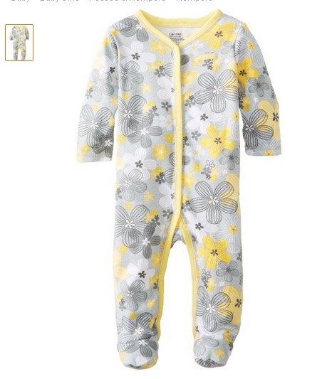 100% American imported Calvin Klen skin-friendly cotton kneading newborn baby jumpsuit spot