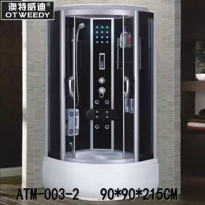 Powder room overall bathroom simple shower room with bathtub special bathroom powder room glass room steam 003-2