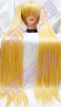 Ten nights TN mixed gold about 120CM high temperature twin tiger mouth Hatsune Niqi miss cos wig