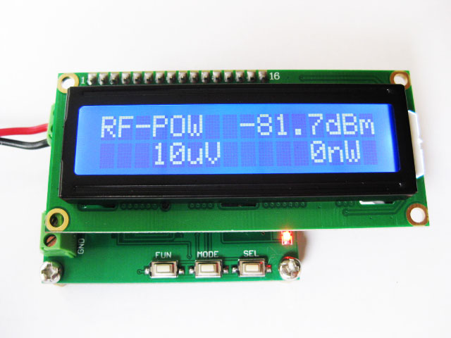 RF power meter power meter 0-500Mhz -80 dBm can set the RF power attenuation value
