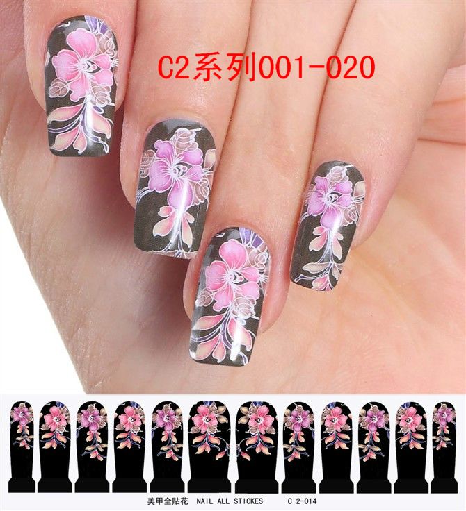 美甲水印贴纸/美甲贴纸/贴花/水印贴花/美甲产品/C2系列